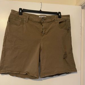 Lucky Brand Plus Georgia Roll Up Jean Short